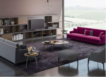 Large Gray Living room Sofa set Luxury 3+2+1 Seater Stool 4pcs new